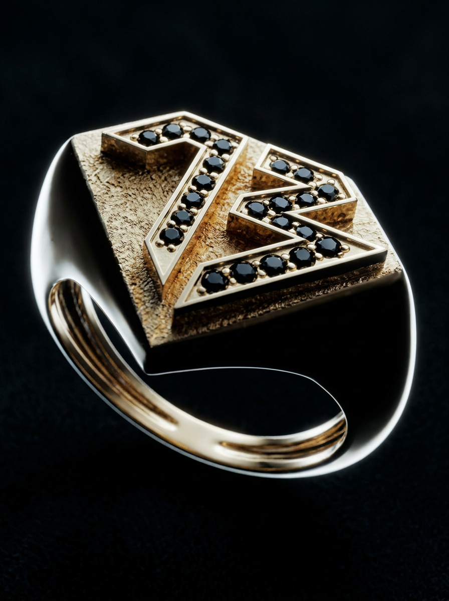 Anillo 13 ARGENTA Bañado en Oro