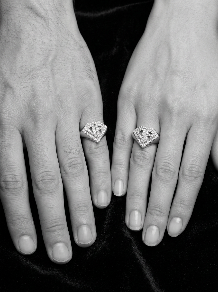 Anillo Clasico Ice Plata 0800 Don Rouch