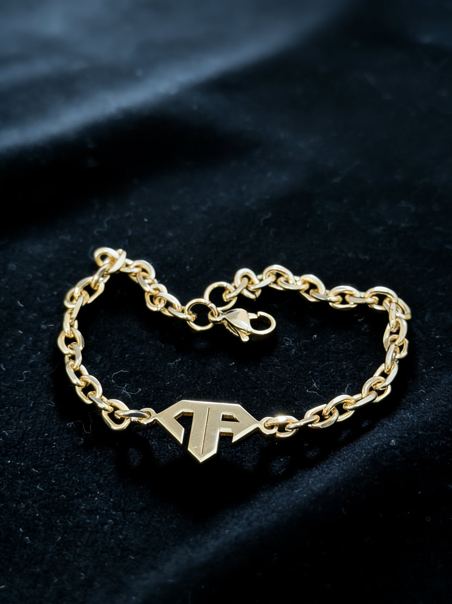 Pulsera DR Acero Bañado en Oro