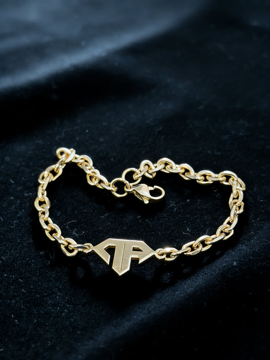 Pulsera DR Acero Bañado en Oro